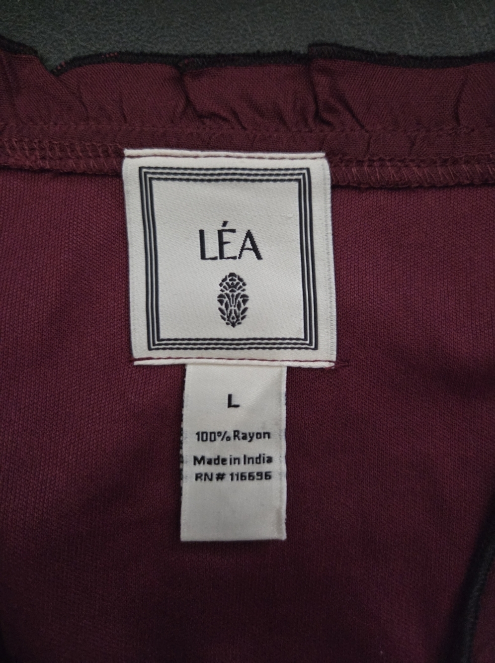 NWT - LEA Floral Embroidered Long Sleeve Fully Lined Midi Dress with Belt-Size L - Picture 14 of 16